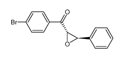 trans-1-(p-bromophenyl)-3-phenyl-2,3-epoxy-1-propanone Structure