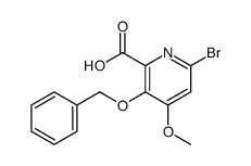 3-(Benzyloxy)-6-bromo-4-Methoxypicolinic acid Structure