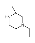 Piperazine, 1-ethyl-3-methyl-, (3R)- (9CI)结构式