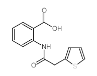 2-(2-噻吩-2-乙酰基氨基)-苯甲酸结构式