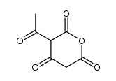 3-acetyl-tetrahydropyran-2,4,6-trione Structure