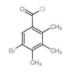 5-bromo-2,3,4-trimethylbenzoyl chloride Structure