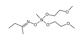 butan-2-one O-[bis(2-methoxyethoxy)methylsilyl]oxime structure