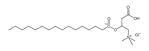 palmitoyl carnitine chloride, l-, [palmitoyl-1-14c]结构式