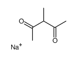 2,4-Pentanedione, 3-methyl-, sodium salt (1:1) Structure