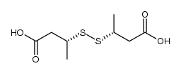 (3R,3'R)-3,3'-disulfanediyldibutanoic acid Structure