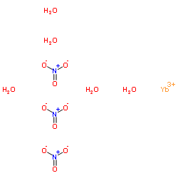 Ytterbium(3+) nitrate hydrate (1:3:5) Structure
