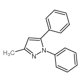1,5-二苯基-3-甲基-1H-吡唑结构式