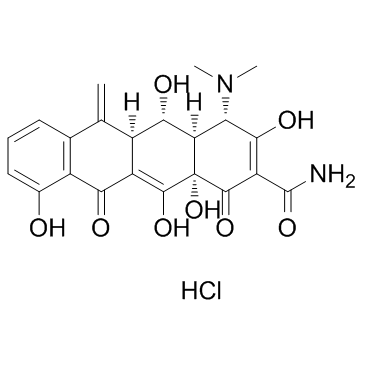 Metacycline hydrochloride structure