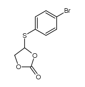 4-(p-bromophenylthio)-1,3-dioxolan-2-one结构式