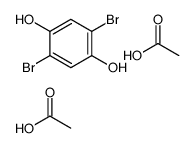 acetic acid,2,5-dibromobenzene-1,4-diol结构式