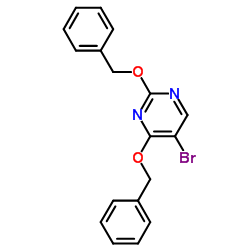 2,4-Bis(benzyloxy)-5-bromopyrimidine structure