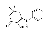 6,6-DIMETHYL-1-PHENYL-6,7-DIHYDRO-1H-INDAZOL-4(5H)-ONE结构式