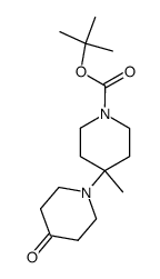 4'-methyl-4-oxo-[1,4']bipiperidinyl-1'-carboxylic acid tert-butyl ester结构式
