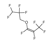 1,2,3,3,3-pentafluoro-1-(2,2,3,3-tetrafluoropropoxy)-1-propene结构式