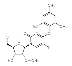 5-氟-o4-(2,4,6-三甲基苯基)-2-o-甲基尿苷结构式