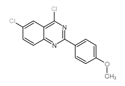 4,6-二氯-2-(4-甲氧基苯基)-喹唑啉结构式