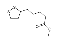 methyl 5-(dithiolan-3-yl)pentanoate结构式