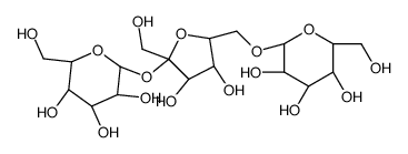 6-O-α-D-Galactopyranosyl-β-D-fructofuranosyl α-D-glucopyranoside structure