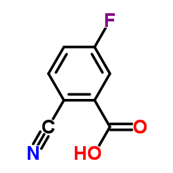 2-氰基-5-氟苯甲酸结构式