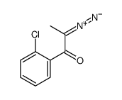 1-(2-chlorophenyl)-2-diazonioprop-1-en-1-olate结构式