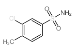 3-氯-4-甲基苯磺酰胺结构式