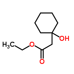 Ethyl 2-(1-hydroxycyclohexyl)acetate structure