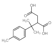 Butanoicacid, 3-methyl-3-(4-methylphenyl)-结构式