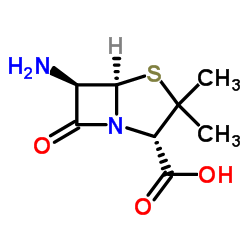 6-氨基青霉烷酸结构式