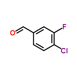 4-氯-3-氟苯甲醛结构式