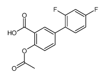 4-乙酰氧基-2,4-二氟联苯-3-羧酸结构式