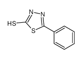 5-苯基-1,3,4-噻二唑-2-硫醇结构式