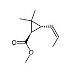 Nor-chrysantheminsaeuremethylester Structure