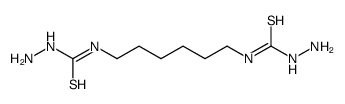 1-amino-3-[6-(aminocarbamothioylamino)hexyl]thiourea结构式