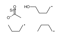 [dibutyl(4-hydroxybutyl)stannyl] acetate Structure