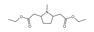 (1-methyl-pyrrolidine-2,5-diyl)-di-acetic acid diethyl ester结构式