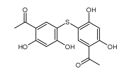 bis-(5-acetyl-2,4-dihydroxy-phenyl)-sulfide Structure