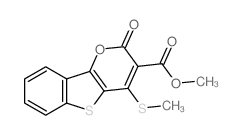 methyl 4-methylsulfanyl-2-oxo-[1]benzothiolo[3,2-b]pyran-3-carboxylate Structure