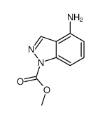 4-氨基-1H-吲唑-1-羧酸甲酯结构式