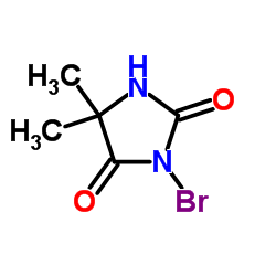 3-溴-5,5-二甲基海因结构式