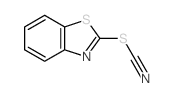 Thiocyanic acid,2-benzothiazolyl ester结构式