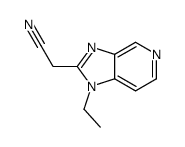 2-(1-ethylimidazo[4,5-c]pyridin-2-yl)acetonitrile结构式