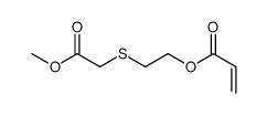 2-(2-methoxy-2-oxoethyl)sulfanylethyl prop-2-enoate结构式