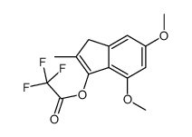 (5,7-dimethoxy-2-methyl-3H-inden-1-yl) 2,2,2-trifluoroacetate Structure