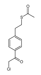 S-[2-[4-(2-chloroacetyl)phenyl]ethyl] ethanethioate Structure