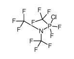 N-[chloro-difluoro-(trifluoromethyl)-λ5-phosphanyl]-1,1,1-trifluoro-N-(trifluoromethyl)methanamine结构式