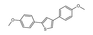 2,4-bis(4-methoxyphenyl)thiophene Structure