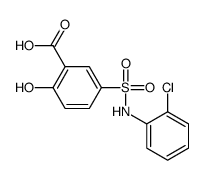 5-(2-氯苯基氨磺酰基)-2-羟基苯甲酸结构式