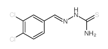 [(3,4-dichlorophenyl)methylideneamino]thiourea Structure