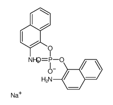 sodium,bis(2-aminonaphthalen-1-yl) phosphate Structure